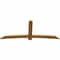 Ekena Millwork Bellingham Rough Sawn Timber Gable Bracket, Western Red Cedar, 96"W x 40"H x 2"D x 6"F, 10/12 Pitch GBW096X40X0206BEL00RWR - alternate 4